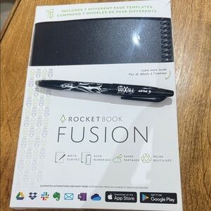 Rocketbook Fusion Smart Notebook with Pen